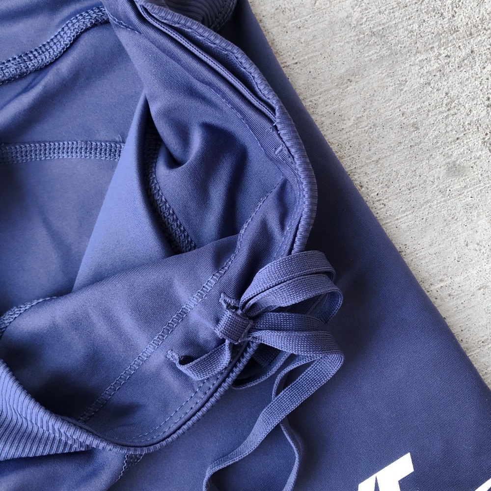 Nike Air Dri-Fit 7/8 Running Leggings in Purple Blue - Picture 4 of 10